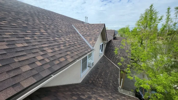 Roof Replacement — Ridge & Angle Detail, Completed